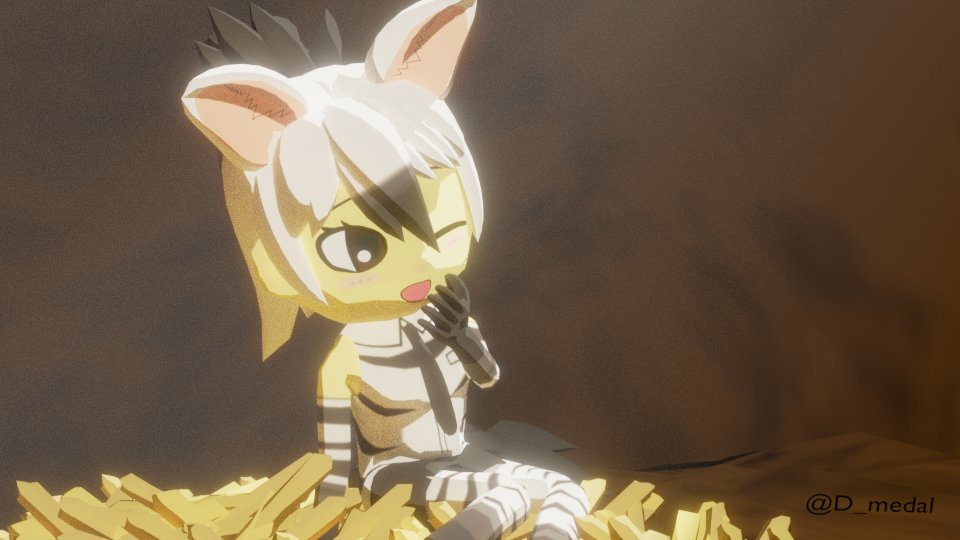 #2024年自分が選ぶ今年上半期の4枚
#blender の #けものフレンズ ファンアート
デフォルメ+アニメ調で作ってます