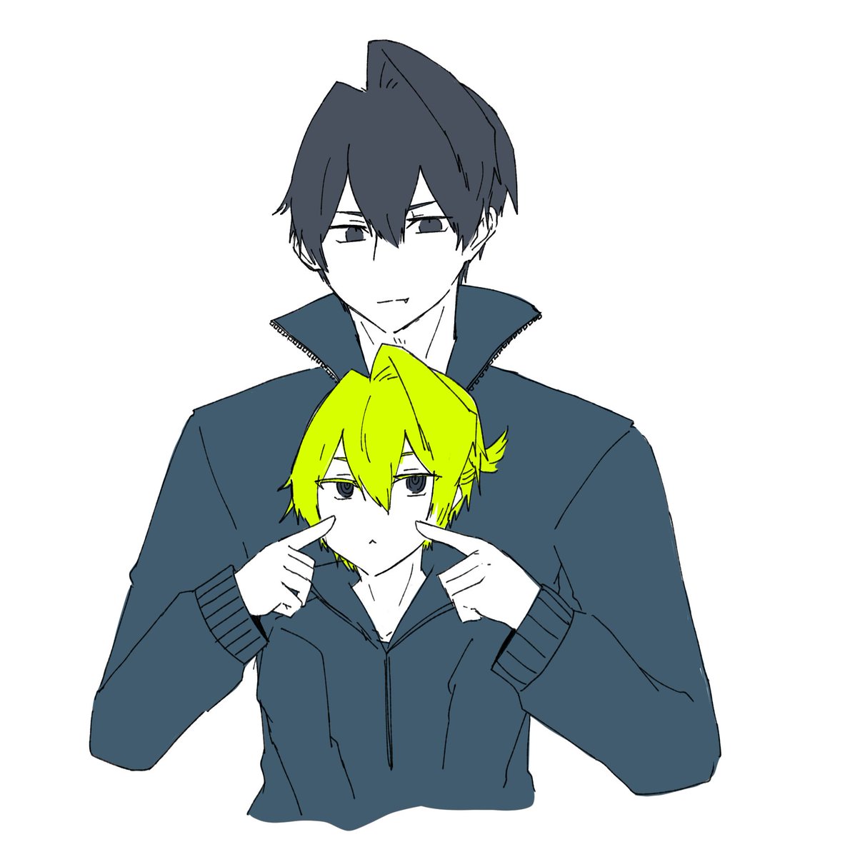 「黒フロちゃん描きました!!!!!!!! 」とりのイラスト