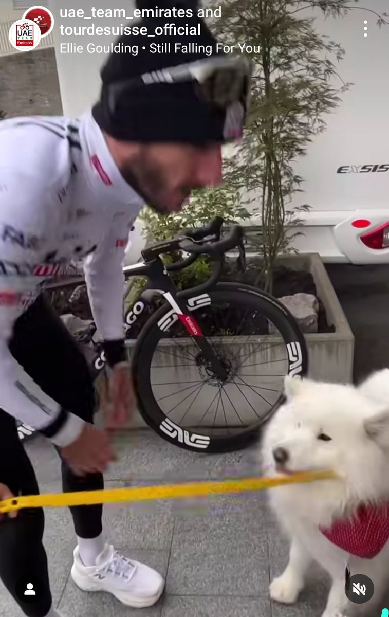 Zoe Yates gets a pass at the Tour de Suisse 😍😍😍