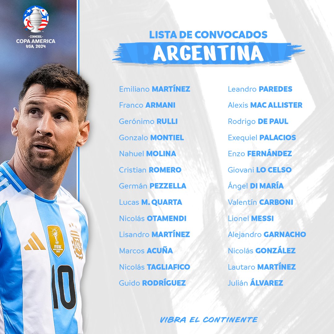 🚨 Listas confirmadas 🚨 [HILO]

GRUPO A

<a href="/Argentina/">🇦🇷 Selección Argentina ⭐⭐⭐</a>