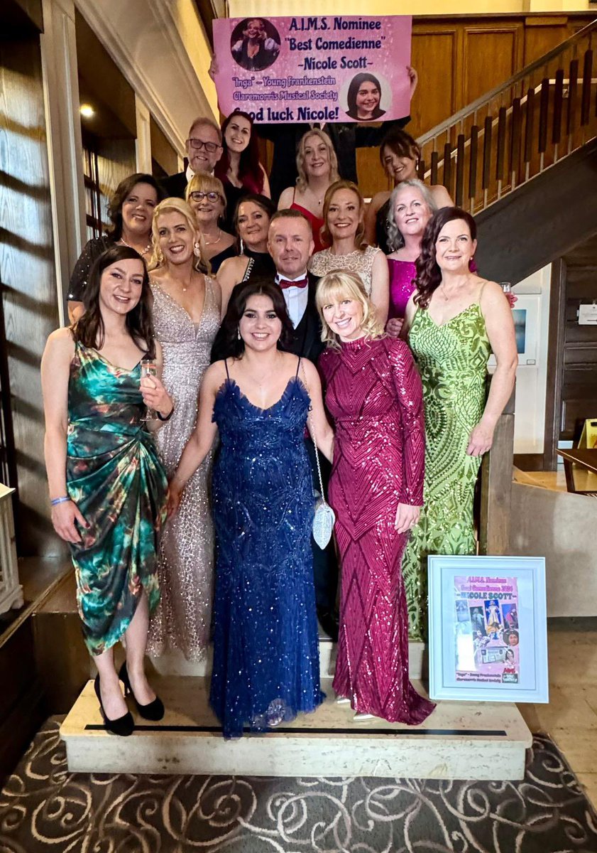 ⭐️⭐️⭐️⭐️A.I.M.S. 24⭐️⭐️⭐️⭐️ 
What a night!! What a weekend!!! Massive congratulations to our beautiful A.I.M.S. Best Comedienne Runner Up  NICOLE SCOTT. We are so proud of you!! #AIMS24 you did not disappoint!! #makingmemories #nominee @GlenINECArena