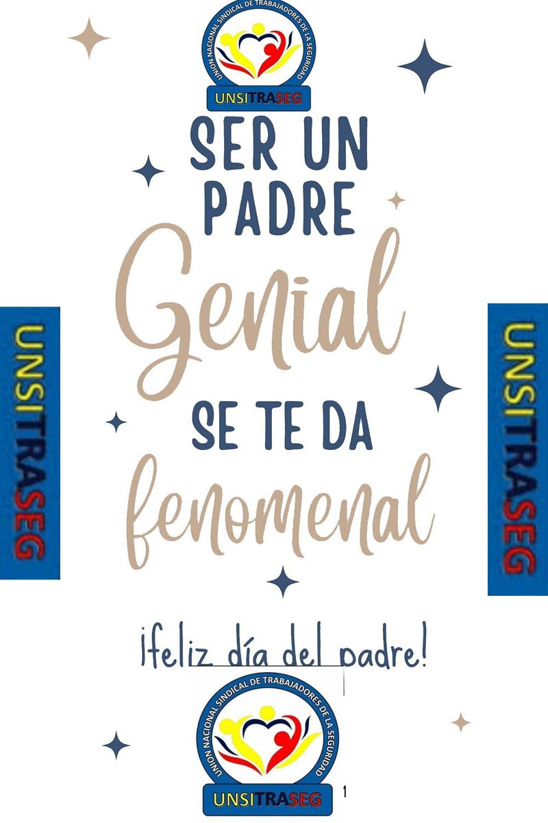 La familia UNSITRASEG. Les quiere desear un feliz y bendecido día del #PADRE; A todos sus afiliados y a todos los padres del mundo.

A mi primer amigo y eterno protector, ¡Feliz Día del Padre!