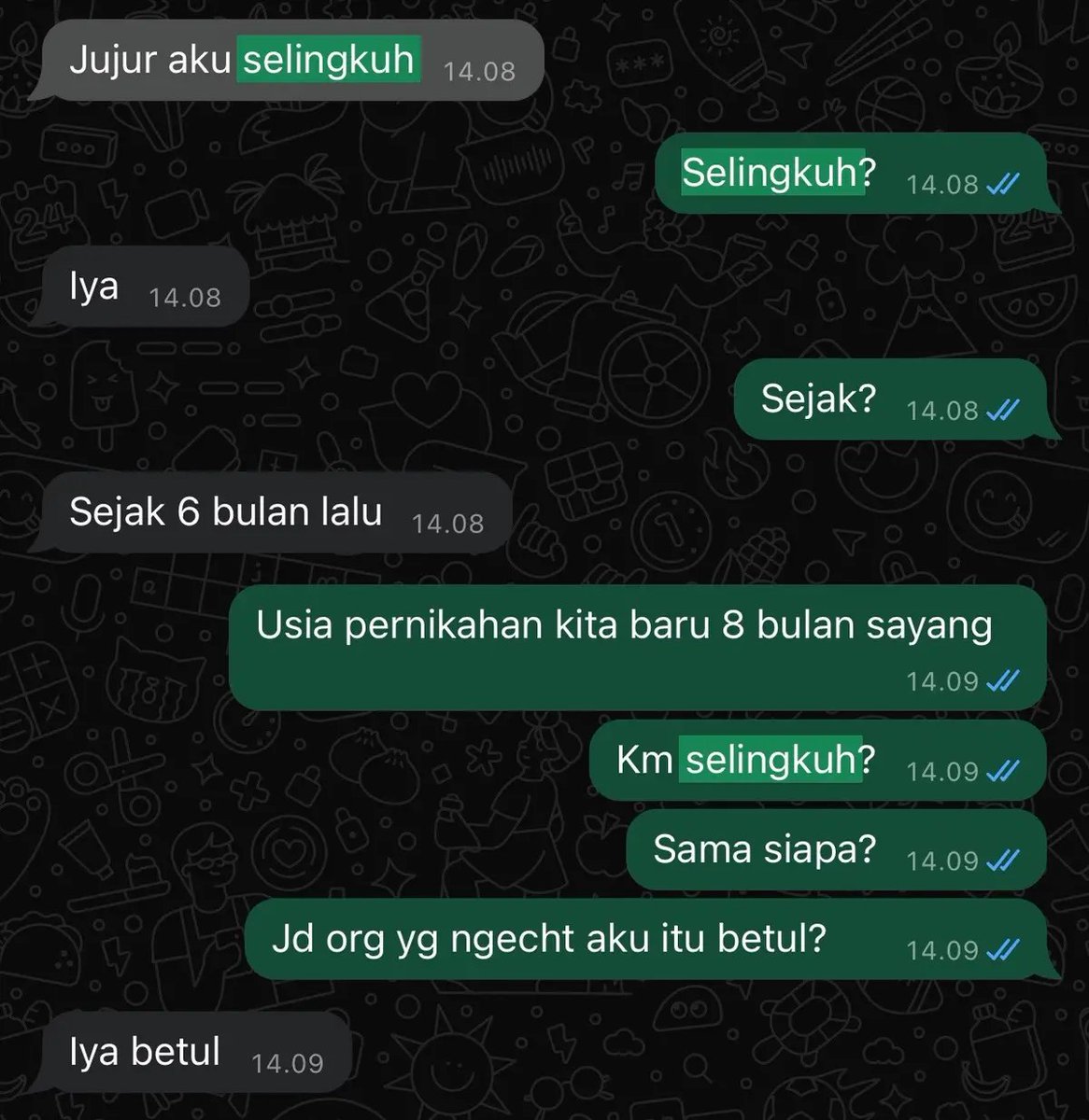 broreyyyy's tweet photo. Mb kamu sdh menjalankan kewajibanmu sebagai istri. Urusan suamimu biarlah menjadi urusan dia dgn Allah.

Kamu terlalu baik untuk dia yg terlalu buruk😭😭

Sampai sini loh air mata ini jatuh bacain chatmu😭. Sekuat itu kamu mb. Semoga kamu beserta anakmu kuat dan sehat sllu ya mb https://t.co/7HmbOAya4F