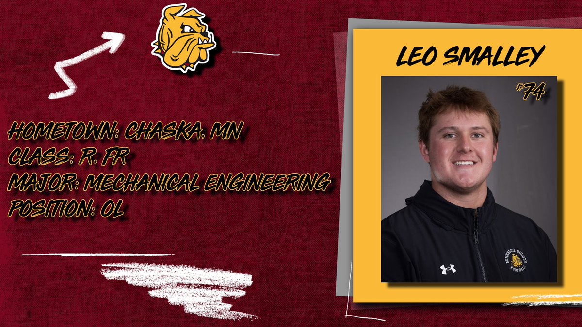 7⃣4⃣ Days til kickoff!

Player Spotlight: Leo Smalley

"The family culture of UMD football has made for a fun, loving, and competitive experience!"

#EarnIt // #BulldogCountry // #100DayCountdown
