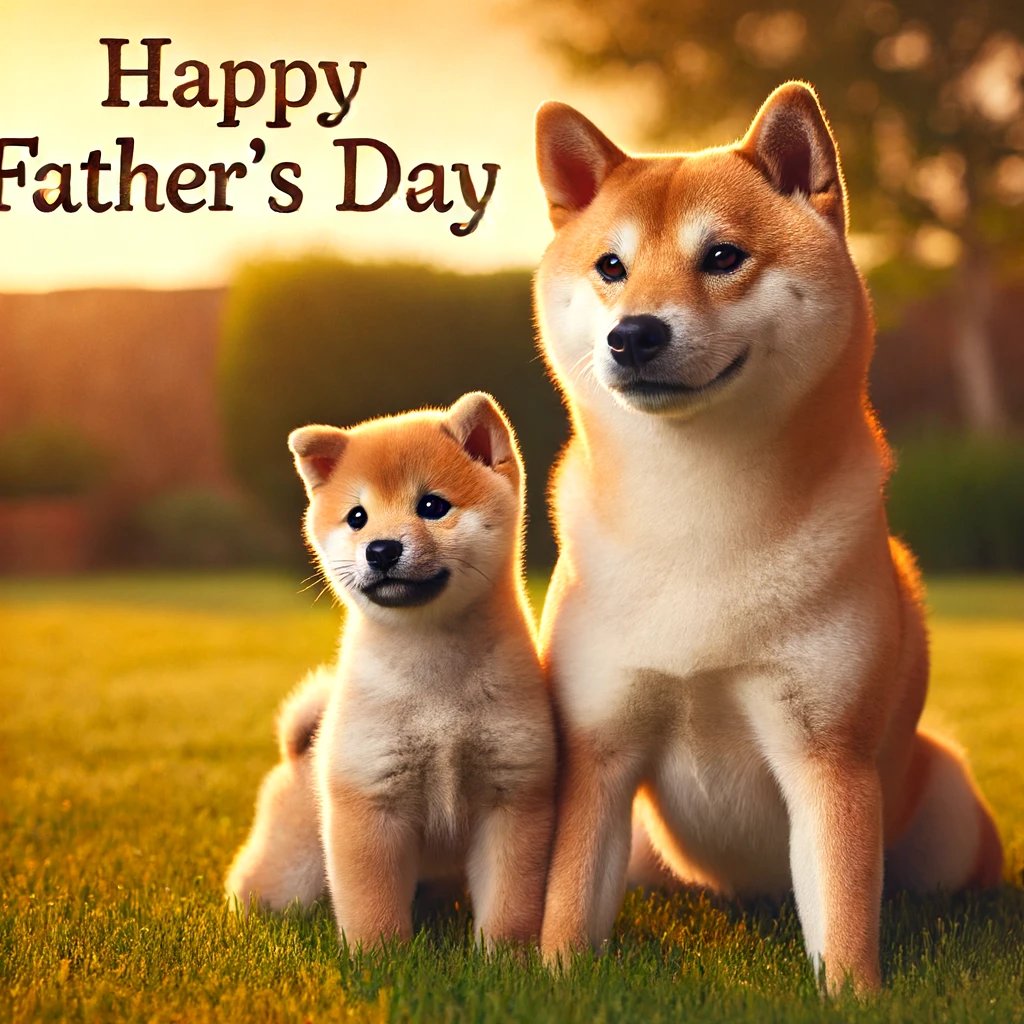 Happy day to all Father's. This is a memorable day to spend with family. Always remember spend time with your Father. Woof #ShibArmy
