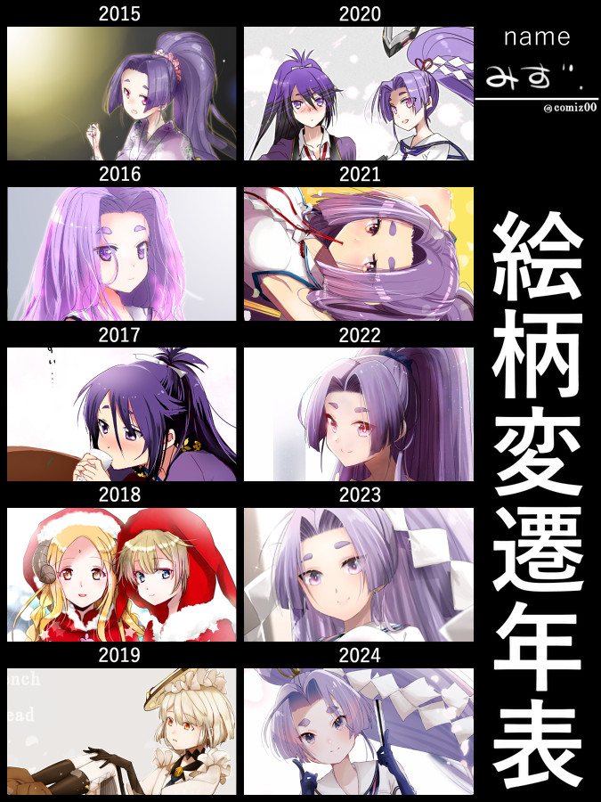絵柄遍歴やってみました 