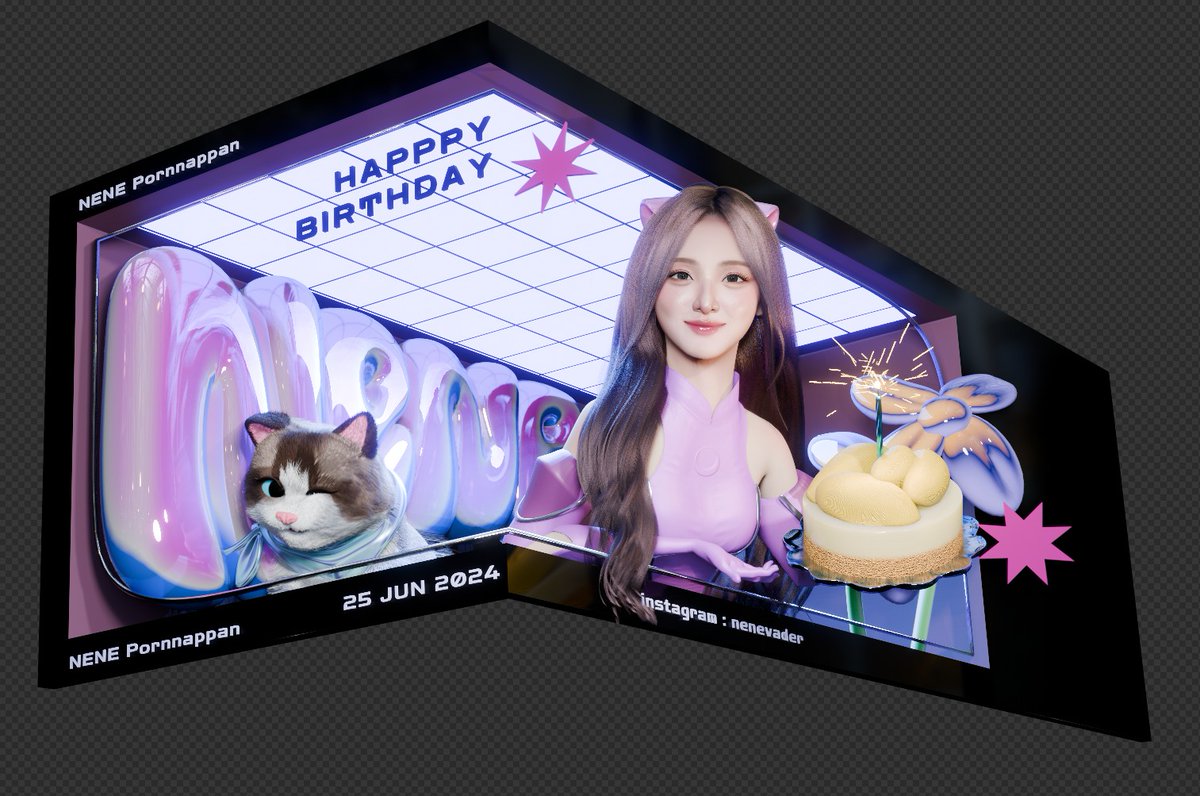 BaByBuRinnie's tweet photo. มาอีกแล้วนะคะ กับสตูดิโอสองสาวเจ้าเสน่ห์ รอบนี้มากับโปรเจควันเกิดคุณเนเน่ค่าาา เดี๋ยวจะเริ่มเล่าขั้นตอนการทำงานของเรา ให้ฟังกันนะฮะะะ 💖🧚‍♀️🐈 (IG : https://t.co/mSCMJ4rdgM , Pleumschool)
#NenePreBirthdayCelebration https://t.co/pAHDVp4etz