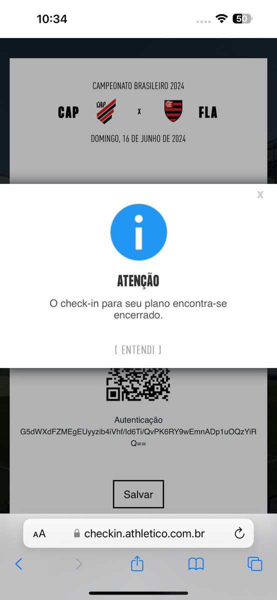 Como assim <a href="/AthleticoPR/">Athletico Paranaense</a> ? Como q não posso fazer check in na segunda chamada… mas comprar ingresso no setor eu posso ??? Sempre fui e sempre serei defensor do Check in , mas isso aqui claramente está errado, isso aqui vai contra o sócio. Várias e várias pessoas com o mesmo erro.