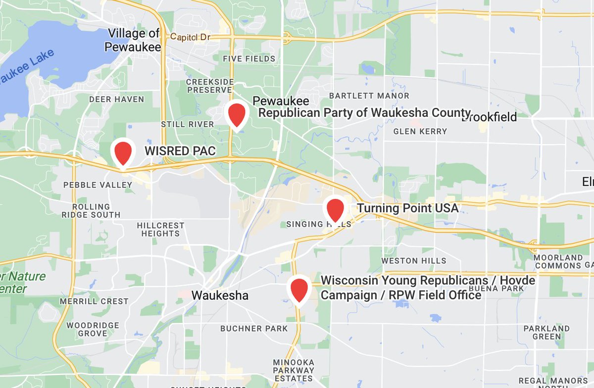 jnorcr's tweet photo. @CBS58 We can expect to be able to pull up a front-row seat for the in-fighting between #WIYRs, the #RPWC, the #WIGOP, and #TurningPointUSA right here in #Waukesha County. 
This is not a coherent party. 
Nor is it a serious one. 
#wipolitics #Wisconsin #LakeCountryWI https://t.co/SvsUL3aLhc