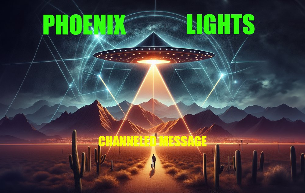 Phoenix Lights: Channeled Message for the Aliens who Piloted the Ship - The Meaning Behind the Visit

youtu.be/fTKIjGvXtNw?si…

#ufotwitter #phoenixlights #channeledreading