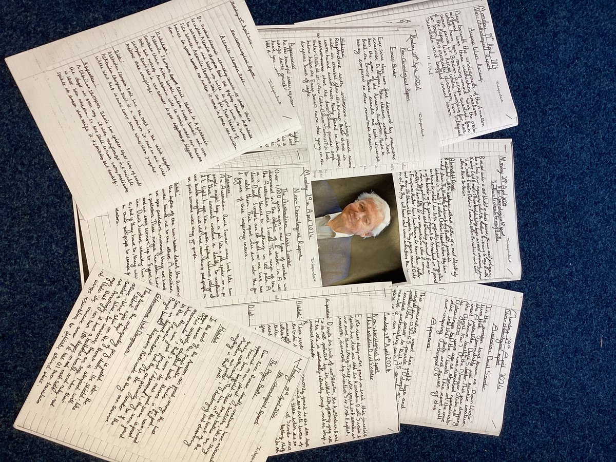 sbps_badgers's tweet photo. #sbpsEng Exciting news! The Year 5 Badgers received a personal message from Sir David Attenborough in recognition of their amazing writing! The Badgers created their own unique creatures and wrote fantastic non-chronological reports about them. https://t.co/P0fjkMuLID