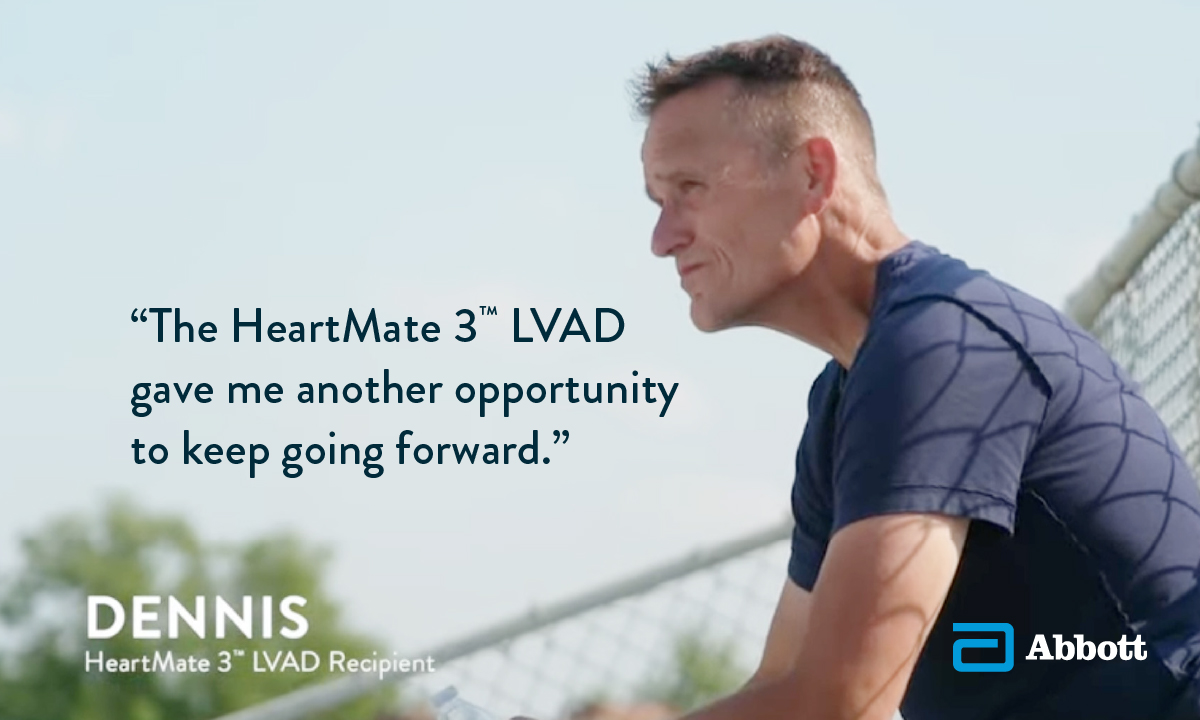 AbbottCardio's tweet image. Dennis doesn’t let #HeartFailure keep him from being a hands-on dad. Watch his story to see how our #HeartMate3 LVAD helps him show up (and keep up) with his kids: youtube.com/watch?v=PqZP6B… 

US Safety Info: bit.ly/48pSBk7