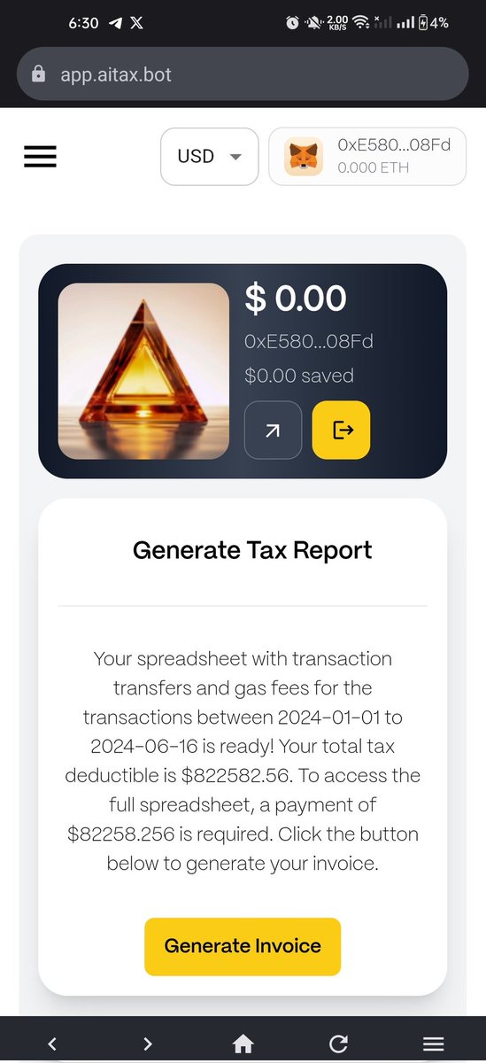 Thumbs up to the AITAX team for building this, This tool will be a game changer <a href="/AITAXBOT/">AITAX</a>  $AITAX 🚀🚀🚀
