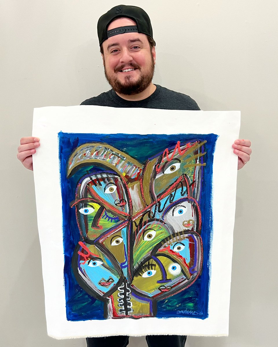 I just finished this new painting titled “Sinners and Saints” in my studio! Thanks for checking out my work and following along on my artist journey! I am so grateful. 🙏🏻