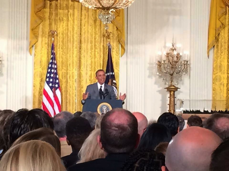 PancakeBot's tweet image. 10 years since the @WhiteHouse Maker Faire! Thank you again @BarackObama for having us! @POTUS, I think we need to make some pancakes soon! 
@make