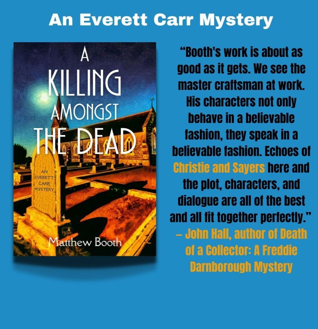 As I strive to finish the fourth book in the series, why not discover the first three Everett Carr mysteries? Fans of the Golden Age of Detective Fiction, Poirot, Wimsey, Marple &amp; Co will get a kick out of Carr. Published by <a href="/levelbestbooks/">Level Best Books</a> 
#detectivestory #whodunit #goldenage
