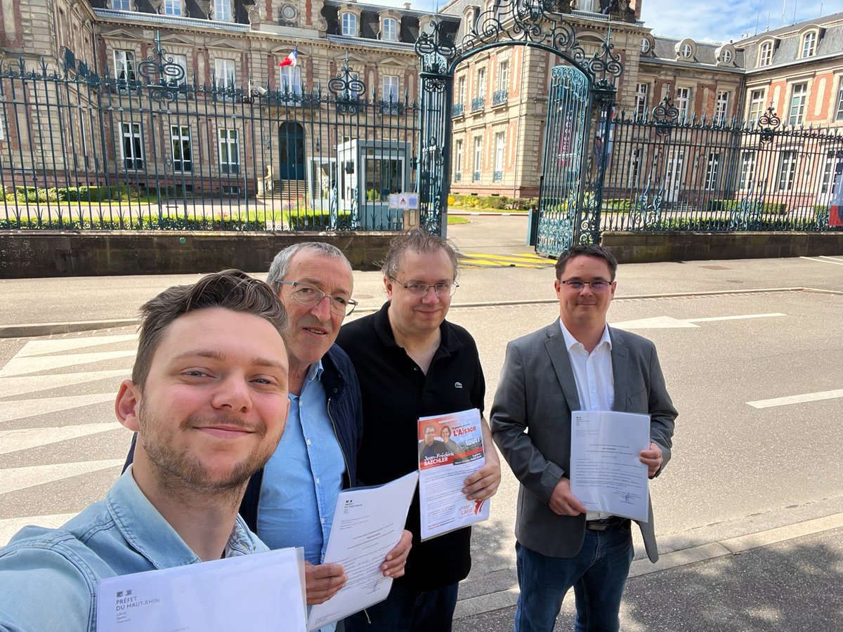 📣 Officiellement candidat ! 🇲🇨

On repart en campagne, 2 semaines intenses pour une grande bataille pour l’Alsace et le peuple alsacien ! Marre du chaos des partis parisiens ? Rejoins-nous !

#stopgrandest #legilégislatives2024 #Alsace