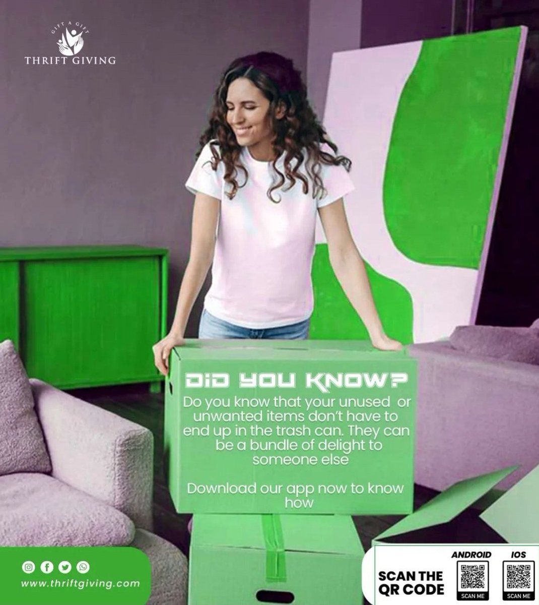 Thrift_Giving's tweet image. - Declutter your space
- Spread love and kindness
- Support sustainable living

Download our Thrift-Giving app today...
#DeclutterForGood #ThriftGivingTuesday #GiveMoreLiveMore #CommunityCare
#thriftgiving
#canadawinnipeg #canadamanitoba