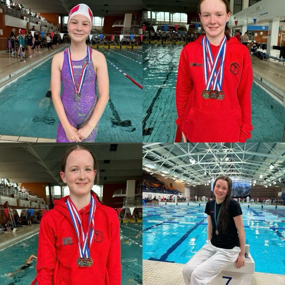 HamiltonBaths's tweet image. Our medal winners today at the SAST meet in Ayr
Holly Hutchison, Heidi Addison, Niamh Shields and Emma McGavin
Well done!