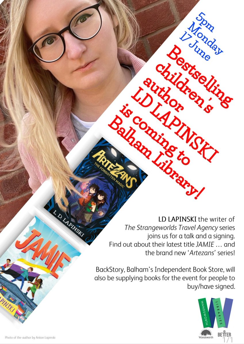 Im_Negomi's tweet image. What a week ahead!! ✨️
Monday (17th)
Got the amazing @SarahHaggerHolt w/a school visit at @Better_Balham in the AM
Then the incredible @ldlapinski w/a school visit AAANNNNDDD a public event at 5pm! Honestly So excited to hear all about #Artezans 
#BalhamLibrary @wandsworthlibs