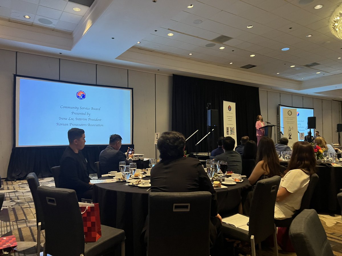 Fantastic awards gala from the Korean Prosecutors Association recognizing achievements across the country in criminal justice and representation in law 👏🏼👏🏼