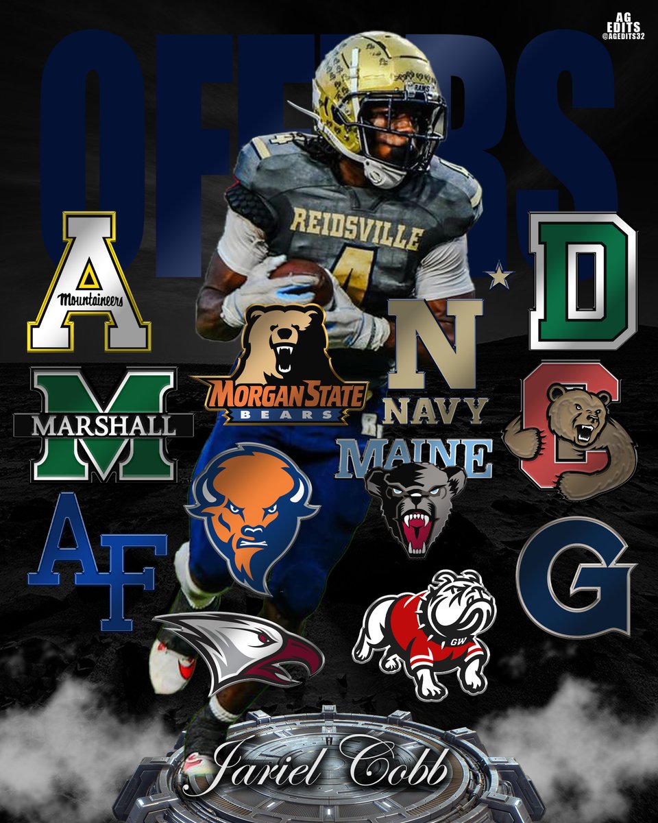 AG Edits (@agedits32) on Twitter photo 🚨2025 RB <a href="/jariel2x_cobb/">Jariel Cobb</a> has received 12 offers! 4.38 Speed out of Reidsville NC. Where is home?🏡👇🏽
<a href="/hagwood5/">Sam Hagwood</a> <a href="/GrindHausSports/">Coach Keesh</a> <a href="/FBCapitolOfNC/">Reidsville Football</a> 🚨2025 RB <a href="/jariel2x_cobb/">Jariel Cobb</a> has received 12 offers! 4.38 Speed out of Reidsville NC. Where is home?🏡👇🏽
<a href="/hagwood5/">Sam Hagwood</a> <a href="/GrindHausSports/">Coach Keesh</a> <a href="/FBCapitolOfNC/">Reidsville Football</a>