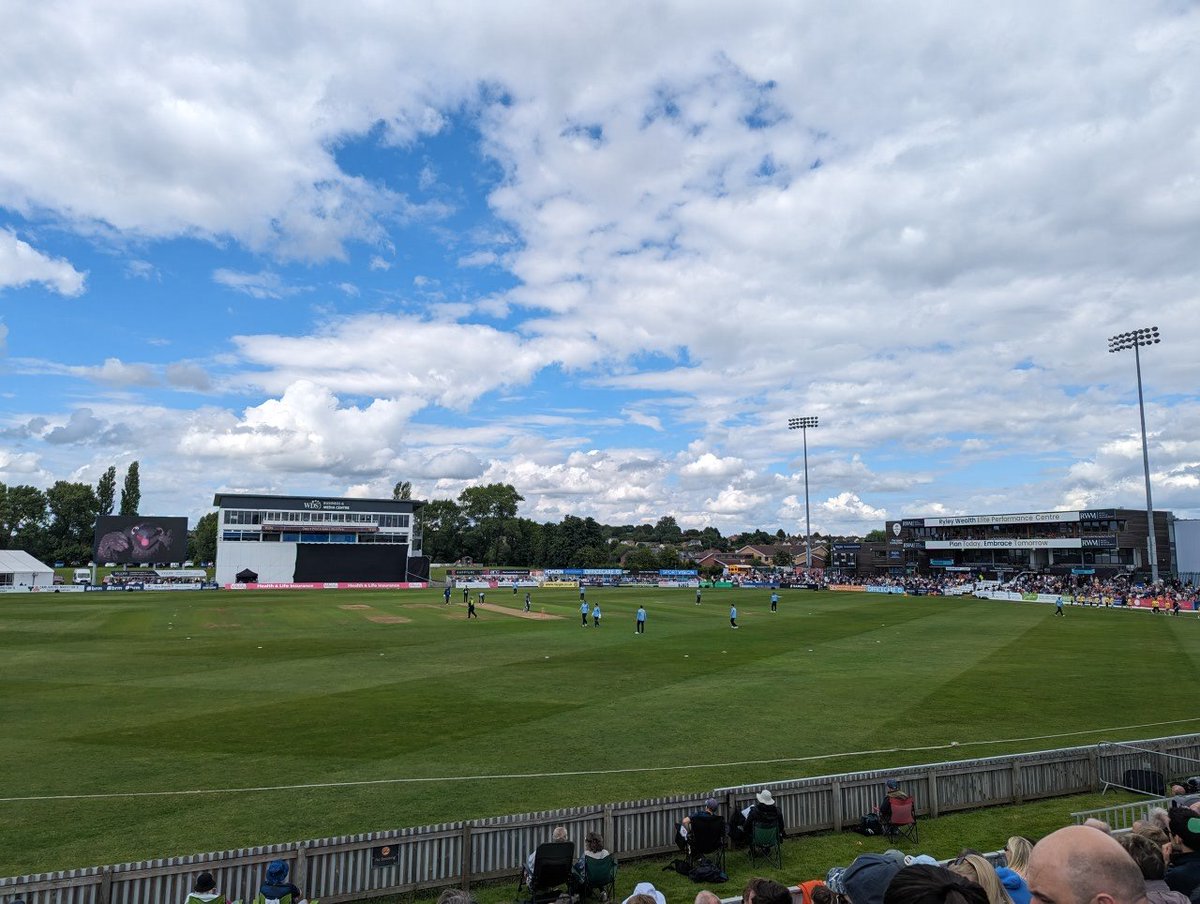 At Derby Cricket Ground