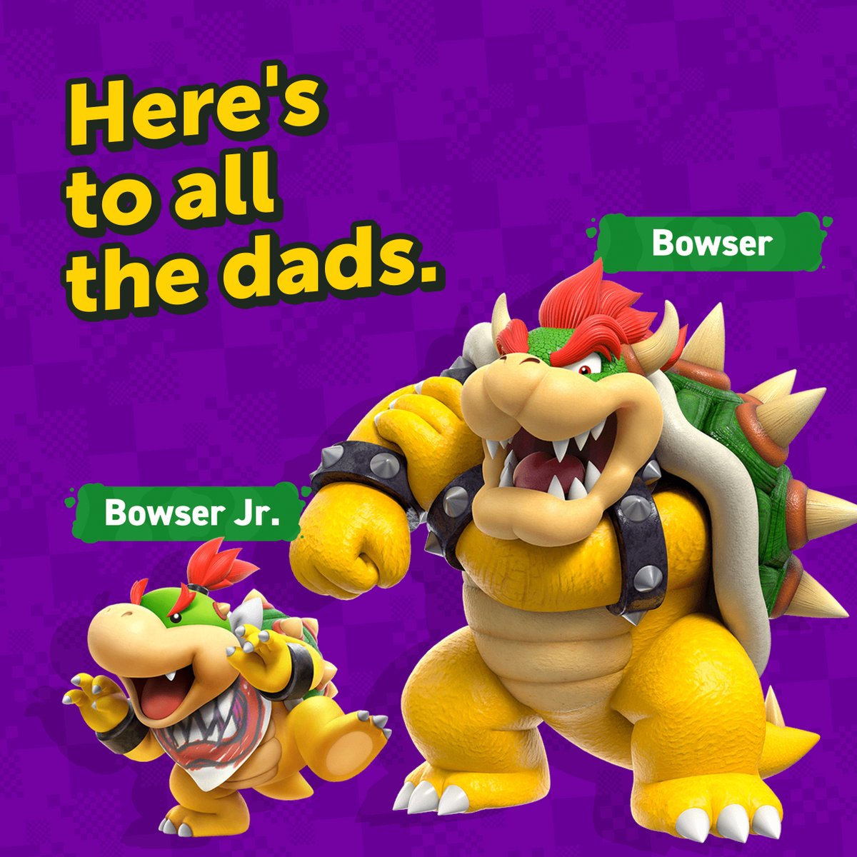 NintendoAmerica's tweet image. Enjoy your day, Dads, whether you’re mowing the lawn or filling a moat with lava. Happy #FathersDay!