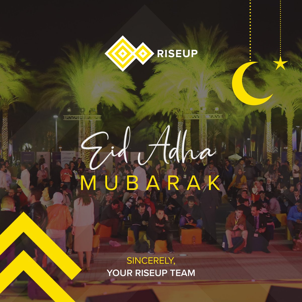 Eid Al Adha Mubarak from the RiseUp family to yours.