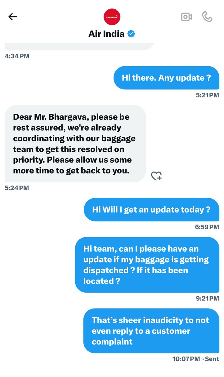 kshbhargava's tweet photo. No replies after repeated requests. 

Is the time / value of consumers just not important. https://t.co/f8EnYNRmOE