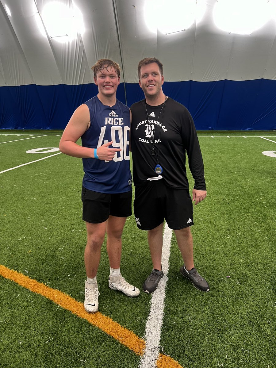 Jaxson Abel (@jaxsonabel1) on Twitter photo Had a great camp yesterday with <a href="/RiceFootball/">Rice Football</a> and <a href="/mbloom11/">Mike Bloomgren</a> <a href="/CoachLytal/">TUFB Coach_Lytal</a> @coachkent56 Had a great camp yesterday with <a href="/RiceFootball/">Rice Football</a> and <a href="/mbloom11/">Mike Bloomgren</a> <a href="/CoachLytal/">TUFB Coach_Lytal</a> @coachkent56