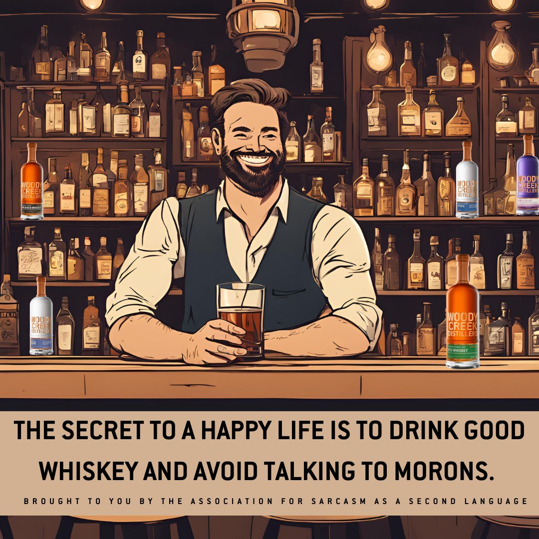 Listen to your dad, he's got so much wisdom to share. Happy Sarcasm Sunday and Happy Father's Day from your friends at Woody Creek Distillers. 

#woodycreekdistillers #coloradobornandraised #sarcasm #sunday #sarcasmsunday #fathersday #happyfathersday