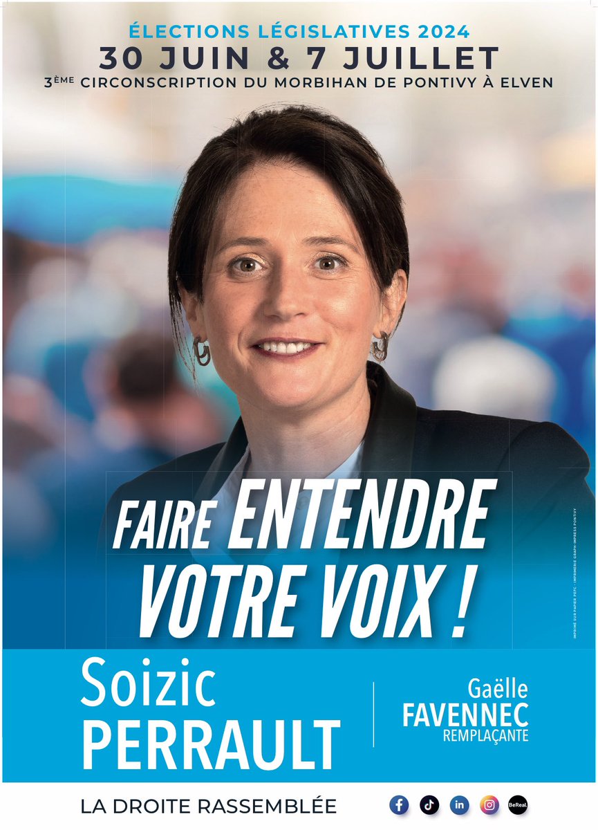 soizicperrault's tweet photo. Pontivy #legislatives2024 avec Soizic Perrault . Faire entendre votre voix . Ne laissez pas l'inconnu guidez votre destin ! #AssembléeNationale #Pontivy #Baud #Rohan #Locmine #SaintJeanBrevelay #GrandChamp #Elven #Morbihan https://t.co/Ak0R0y03ox