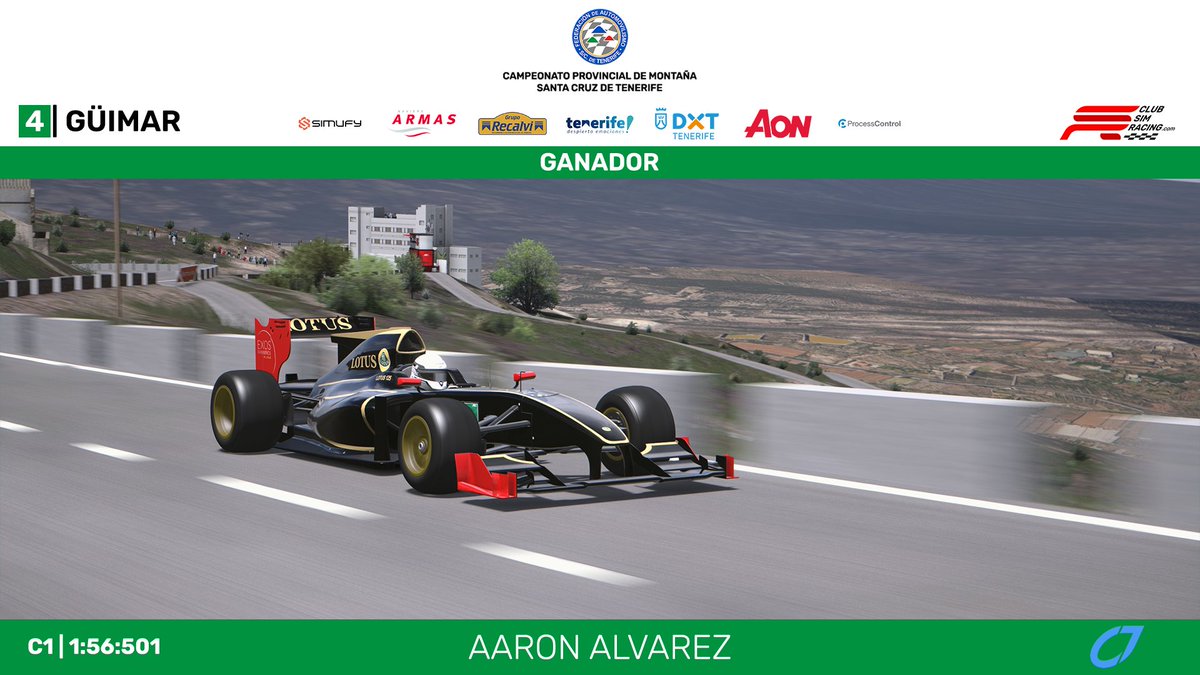 club_simracing's tweet photo. 🏆 GANADORES
CMSCT '24 | 4 | II Subida al Mirador de Güimar
#simracing #motorsport #españa #hillclimb #tenerife #guimar
1/3 https://t.co/qb3HPyLQmA