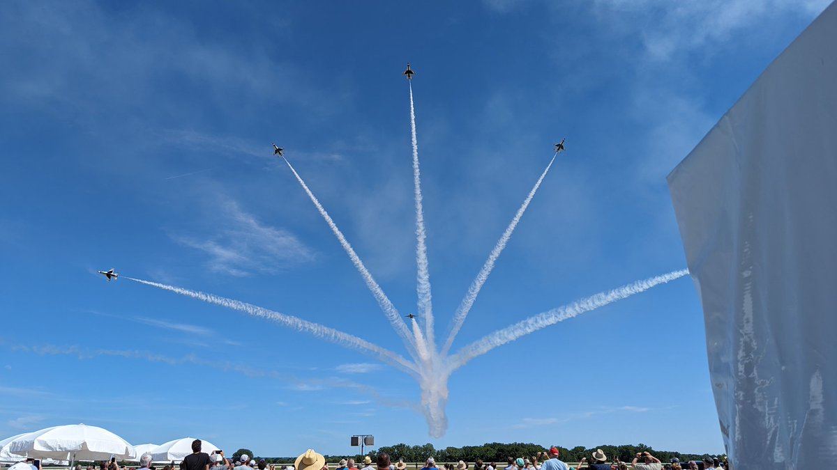 Airshow, great food, scotch, LeMans 24 hour, cigars, gaming, a gorgeous night and of course great family company. Salute all ;)