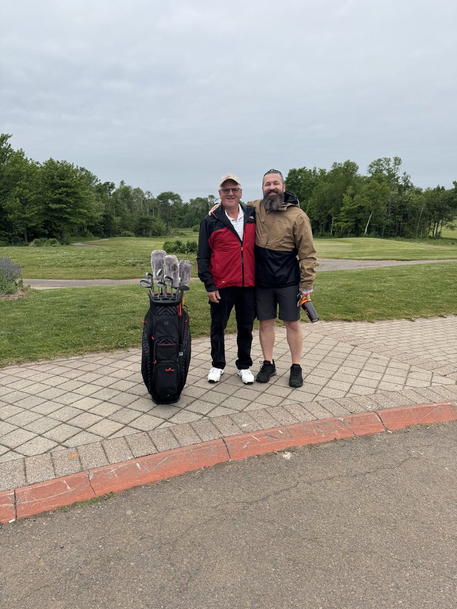 Patriklas00's tweet photo. Happy Fatherโs Day!
Yesterday I had the pleasure of participating in an awesome event hosted my the #PTGA w/ my dad!
It showcased some excellent golf, vendors, sponsors all in the realm of golf, mental & physical wellness, veterans & first responders!
#AbbaMedix #SpartanFitness #FoxMeadowGolfCourse #LoneOakBrewingPEI #PTGA
AND A SPECIAL SHOUTOUT to my good friend @PEIMixedGoods for helping sponsor my dad and I for this great event! โค๏ธ๐ค๐