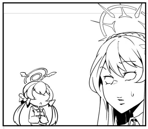 夏コミのブルアカ漫画進捗。
ナギサ様とヒフミも出ます。 