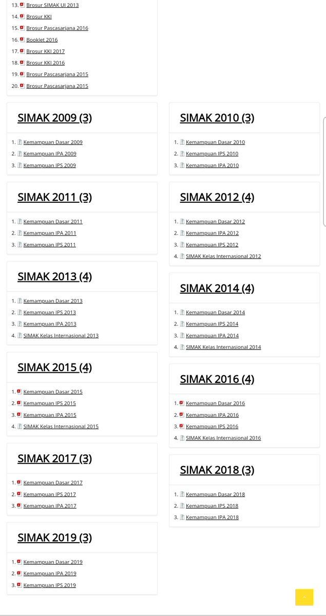 KevinS_u's tweet photo. @sainteksosweet Ini isinya soal asli dari simak ui dari 2009-2019 udah di rangkum disini

https://t.co/v4X3R0HexV

 Sbnernya bisa aja di web ui nya langsung
https://t.co/5Zw1IFsnoh https://t.co/rn2WlG8gBh