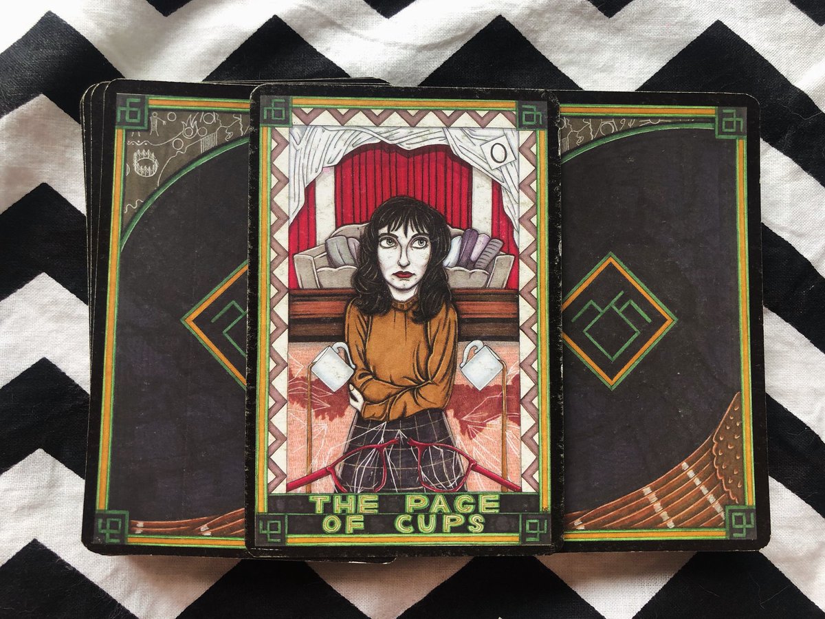 The Page of Cups aka Maddie. Maddie is encouraging you to bring love into your relationships and interactions with people today. Be the person who brightens someone’s day. #TwinPeaks