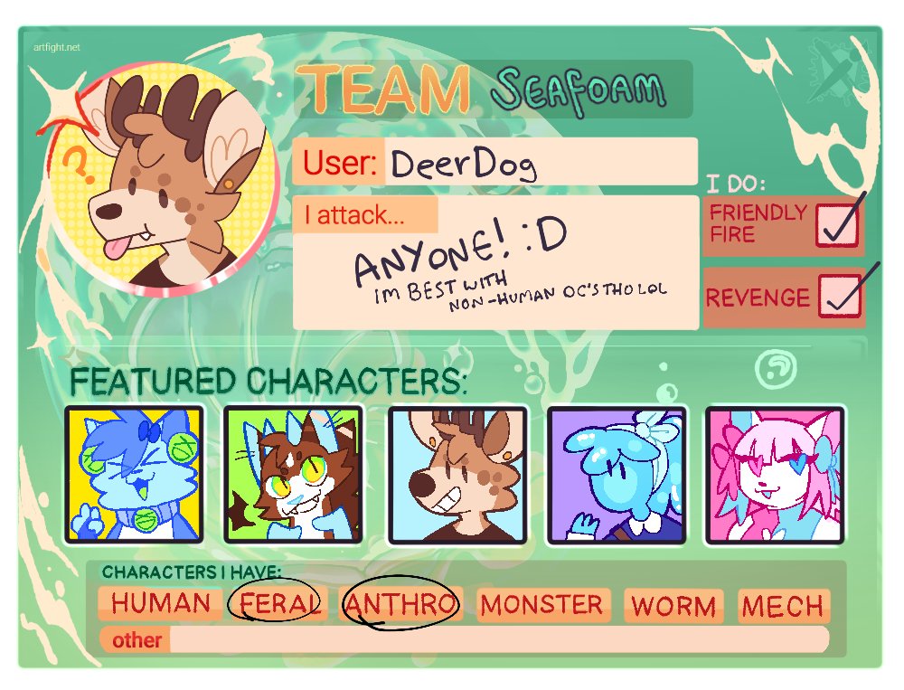 Almost time for artfight once again >:D