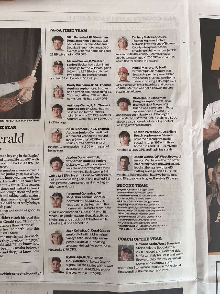 Todays the day to buy the <a href="/SunSentinel/">South Florida Sun Sentinel</a> baseball fans!