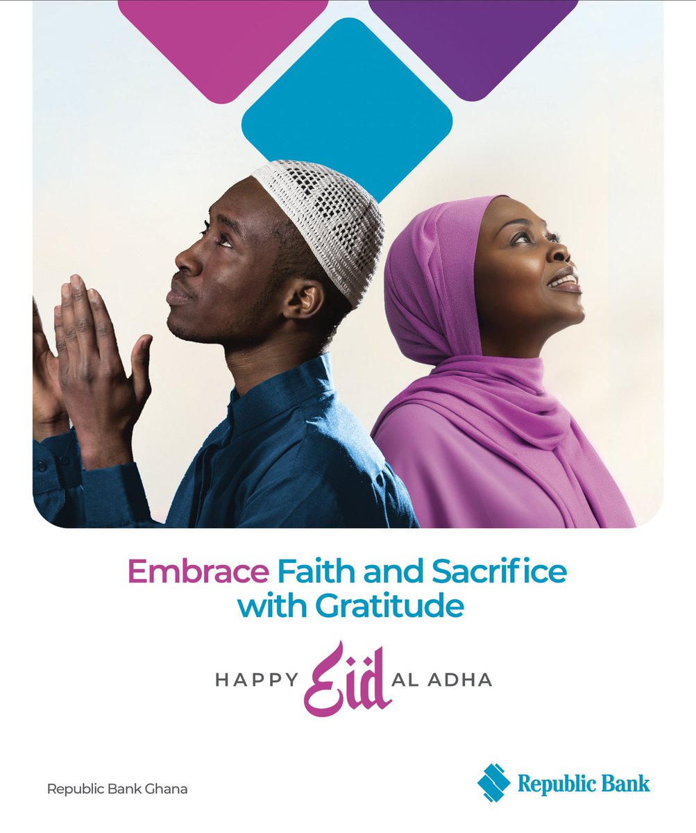 Happy Eid Al Adha from the Big Blue family to our Muslim brothers and sisters.
#republicbankghana