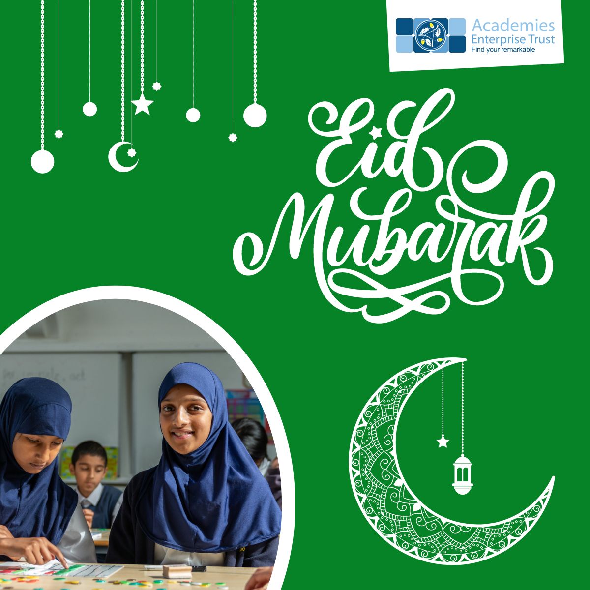 Eid Mubarak to all our wonderful students, staff, and families celebrating Eid al-Adha! Wishing everyone a special time with loved ones, full of joy and happiness. 🌙 #EidMubarak