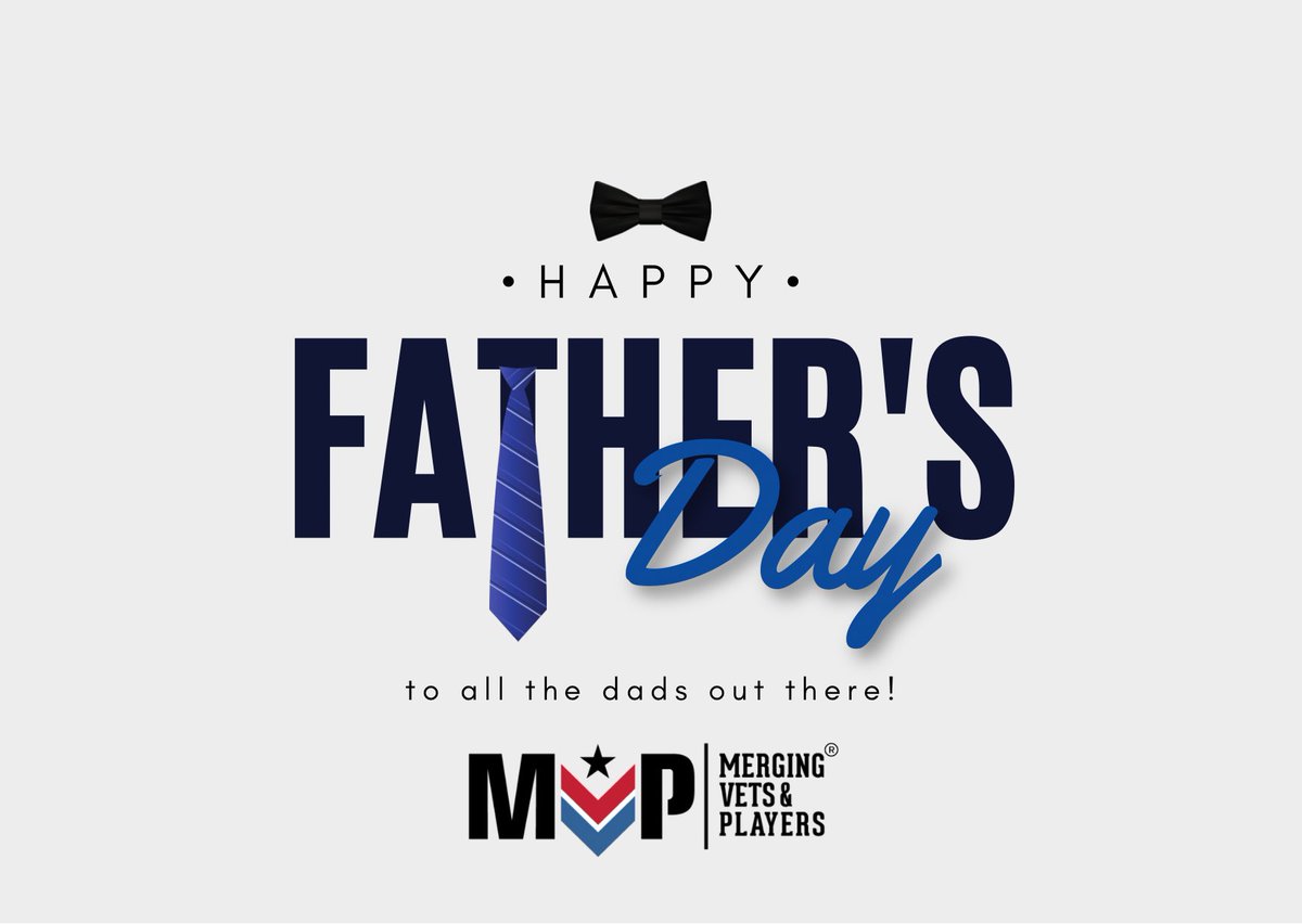 VetsandPlayers's tweet photo. Happy Fatherโs Day!
#mergingvetsandplayers #mvp #dad #father #fatherhood #fathers #family https://t.co/DxtjX3nvua