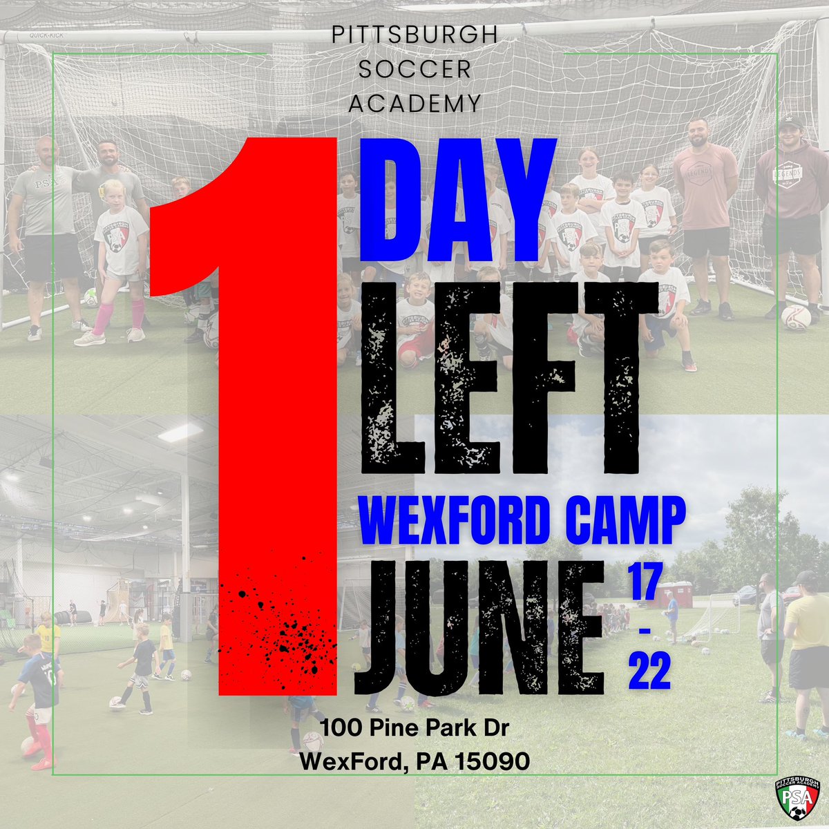 Our first camp of the season, WexFord Camp, begins TOMORROW! Focusing on all things technique, fundamentals, and fun— you DON’T want to miss out. Sign up now for WexFord Camp! Registration link in bio⚽️‼️

#pittsburghpa #youthtraining #youthsoccer #youthsportstraining #summercamp