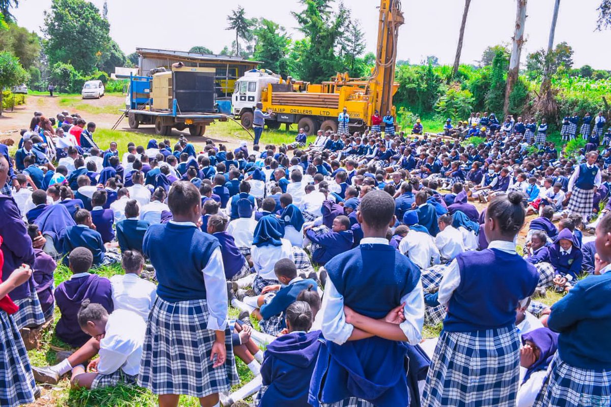 Borehole drilling has commenced at Bahati PCEA Girls, honoring my commitment to the school and surrounding community. This project will supply water to the secondary and primary schools, a kiosk for the community, and a trough for their animals.
#MremboNaKazi