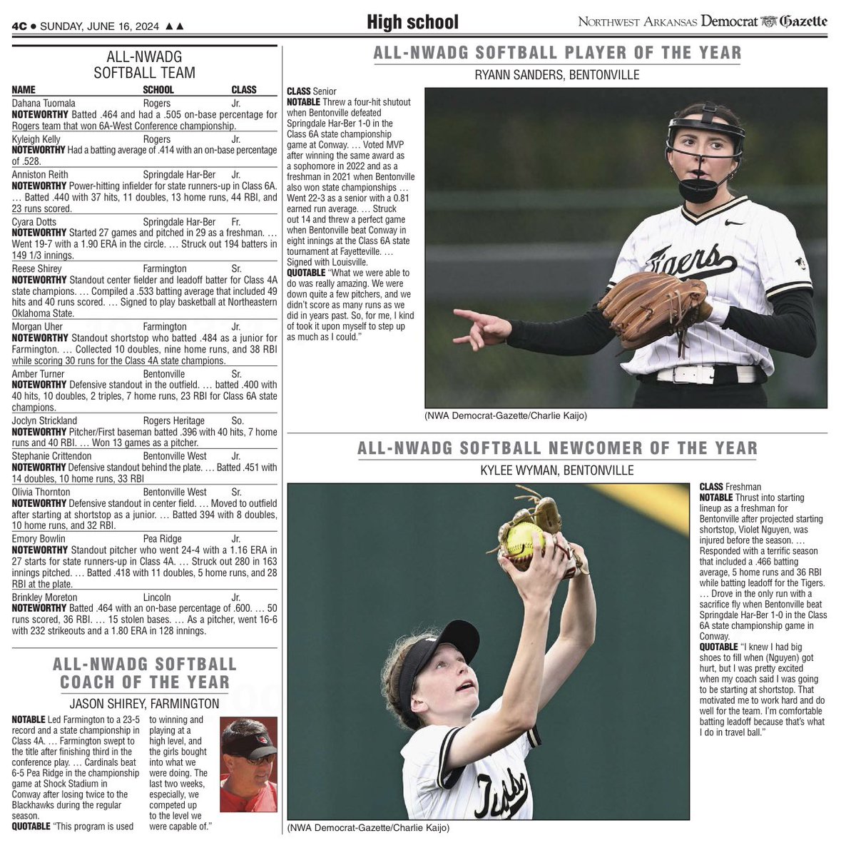 Proud of our amazing coach as well as <a href="/ReeseShirey/">Reese Shirey</a> and <a href="/morgan_uher2025/">Morgan Uher</a>!