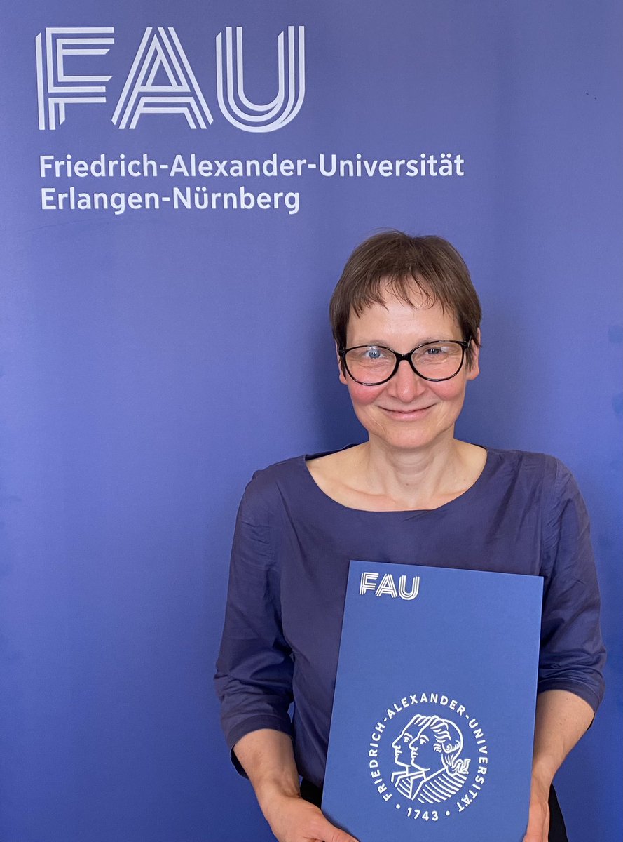Hornegger's tweet photo. Congratulations: Eva Pils is now appointed #FAUprof at #FAU and our 11th  Humboldt professor. Happy to have her in our #FAUteam! Eva is a global expert in international human rights, focusing on China. She will strengthen #CHREN for human rights research. @UniFAU @AvHStiftung https://t.co/wqYUr3eblP