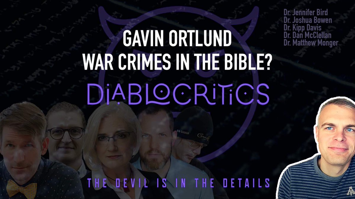 I’m gonna be live with Diablocritics today at 12 PM Mountain Time responding to apologetics for war crimes in Deuteronomy. Come join us!

youtube.com/live/JNQTiDG1j…