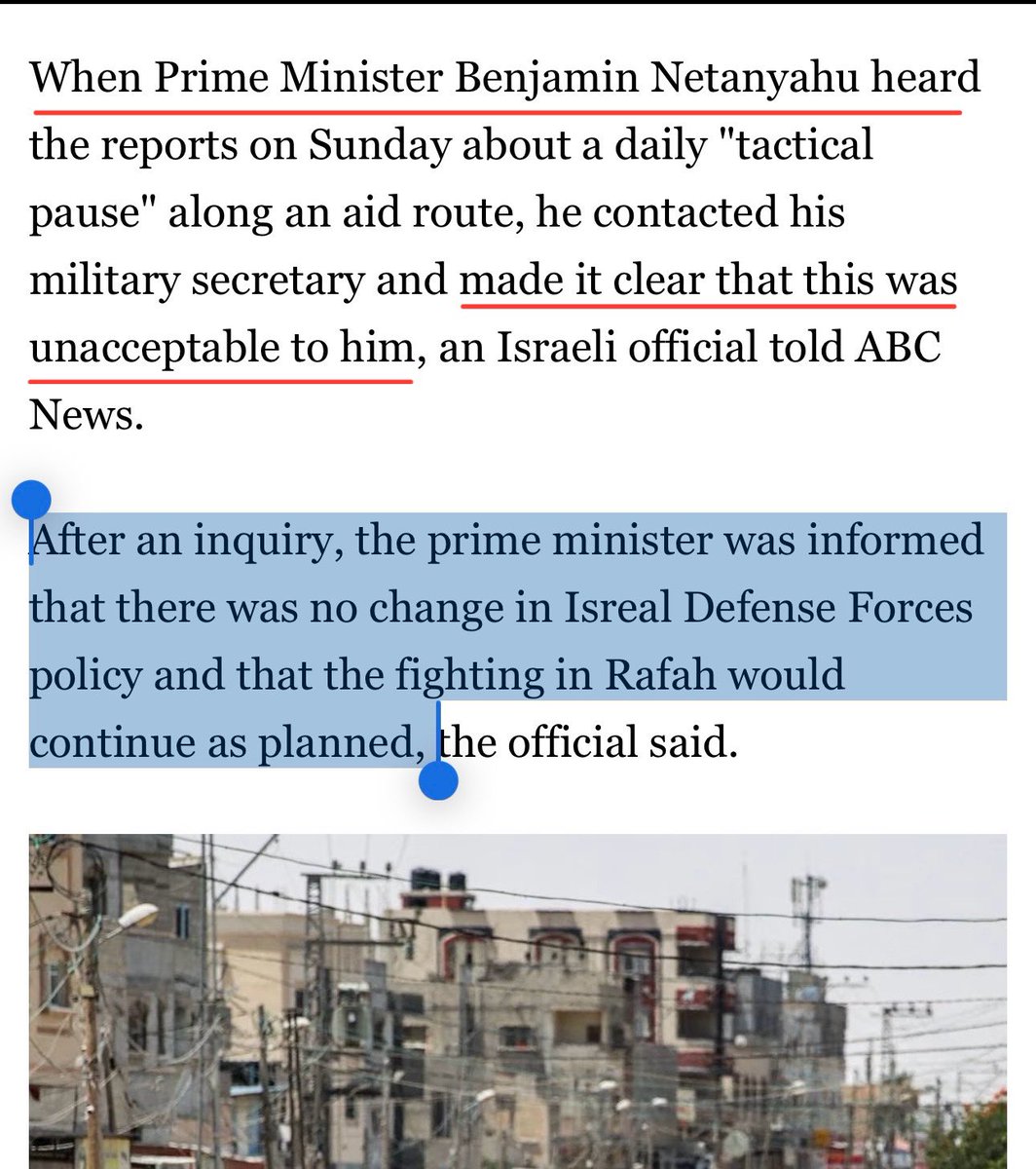 Headline: IDF will begin ‘tactical pause’ for aid in Gaza

Article: Netanyahu says this is unacceptable, IDF confirms no change in policy and fighting will continue as planned